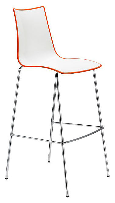 Стул барный SCAB Zebra Bicolor 2560 212