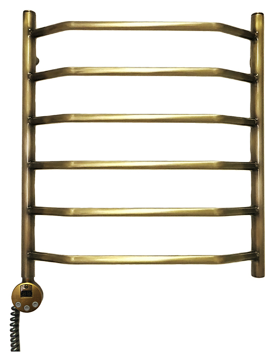 Полотенцесушитель электрический Domoterm Лаура П6 50x60 см EL АБР, левый, античная бронза