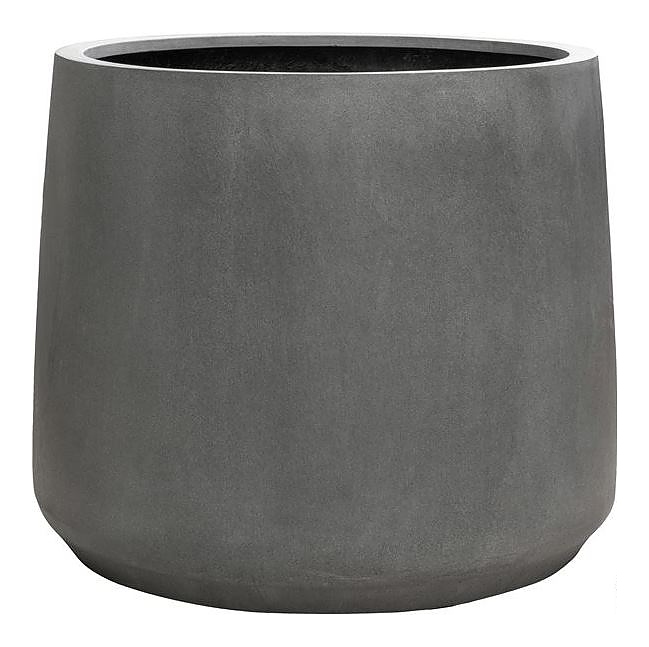 Кашпо Pottery Pots Patt (42х35 см) серое матовое
