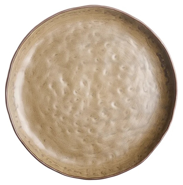 Тарелка Kunstwerk Grasp 20724/brown d=26 см h=3,2 см (керамика) коричневая