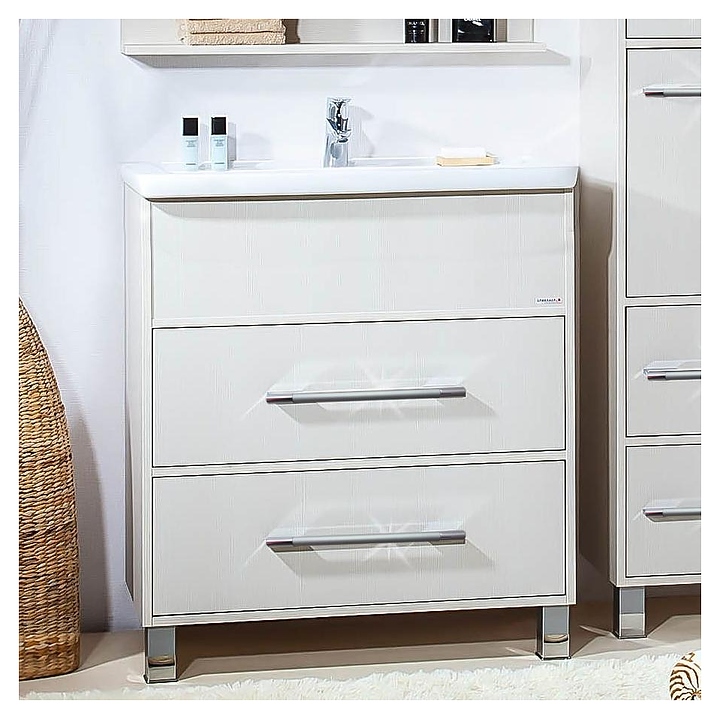 Тумба под раковину БРИКЛАЕР Чили 70 см напольная, светлая лиственница