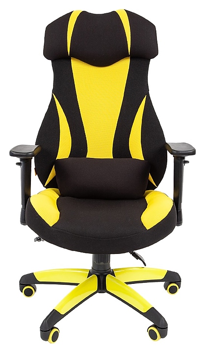 Кресло игровое Chairman GAME 14, черно-желтое