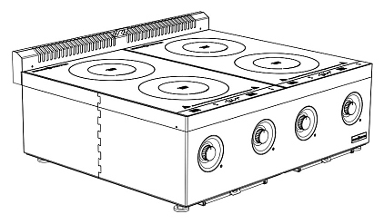 Плита индукционная Новая Энергия ICG7-4 Соль
