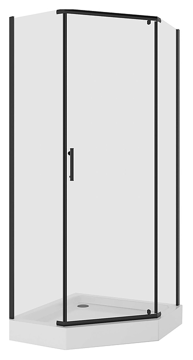 Уголок душевой Niagara NG-6805-08 BLACK 90х90х190 см