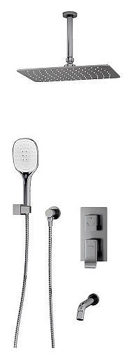 Встраиваемый комплект для ванны Wasserkraft Aller 1060 A171668 хром, никель