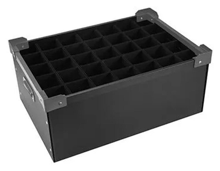 Ящик для бокалов P.L. Barbossa Bad Guys Bar GLSG0013 55х37,7х23 см поликарбонат, черный