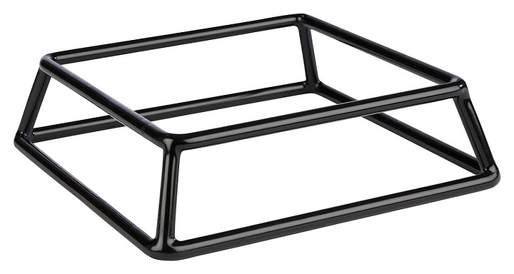 Подставка для фуршетных блюд APS 59303 d=18 см h=5 см (металл) черная