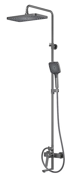 Душевая система IDDIS Parker PARGM3Fi06 настенный, графит матовый