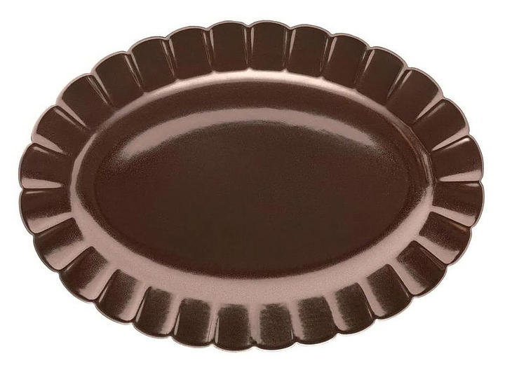 Блюдо овальное Oxford FLORA ANIS 152386 42х30х2.5 см коричневый