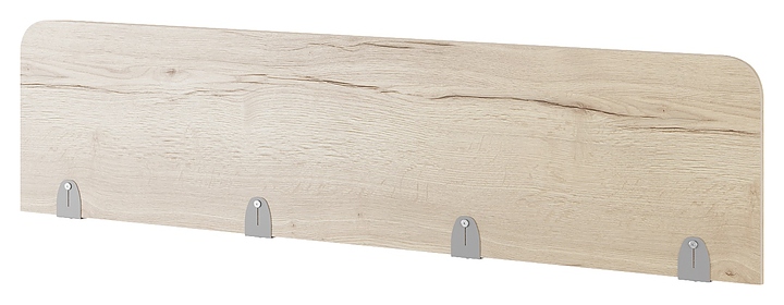 Верхний экран-перегородка КОБОР EV-140 aluminum/natural (ЛДСП)