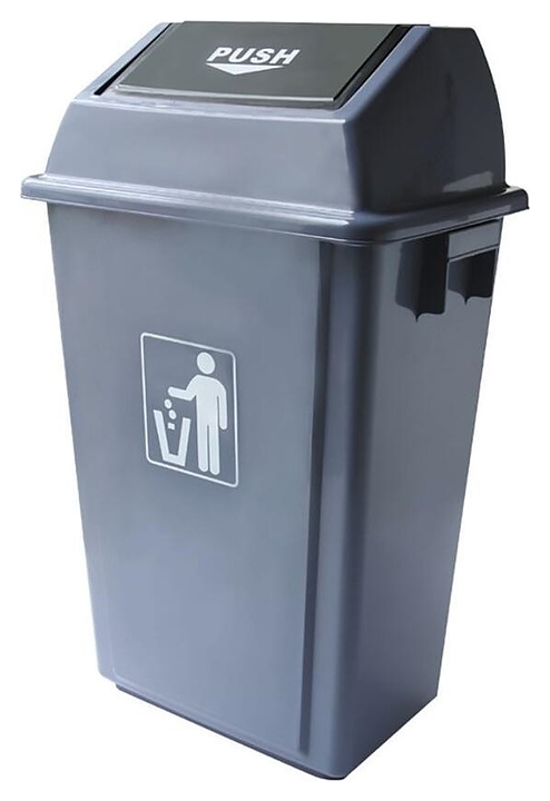 Контейнер для мусора P.L. Barbossa MGB-G002A 58 л 44х32 см h=75 см с качающейся крышкой (пластик)