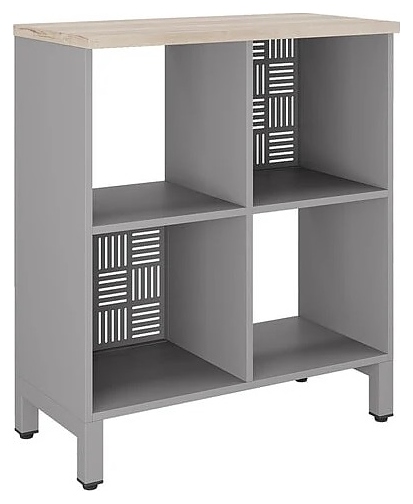 Стеллажная система КОБОР SQ-2Х2 aluminum/natural