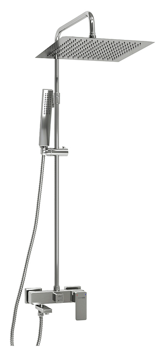 Душевая система со смесителем Wasserkraft A177.118.103.010.CH хром