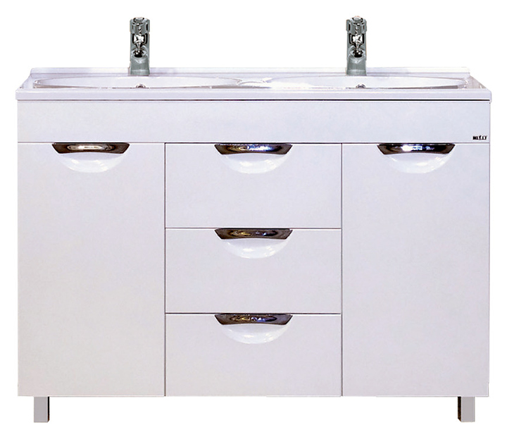 Тумба под раковину Misty София-120 120,5х72 см, с 3 ящиками, белая