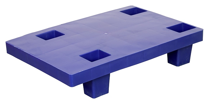 Паллет ТАРА.РУ TR 400-1 600х400х130 мм (сплошной на 4 ножках) синий