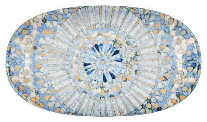 Блюдо сервировочное Bonna Luca Mosaic S-MT-LUCMZGRM19OKY 19х11 см (фарфор) овальное