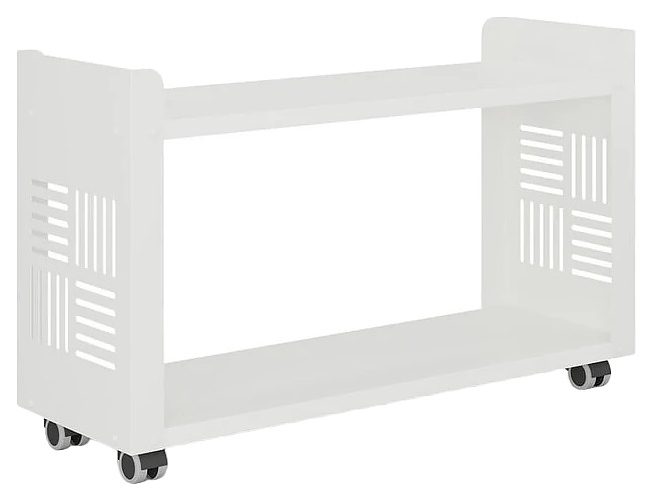 Стеллаж мобильный КОБОР SМ2-90/30 white/premium