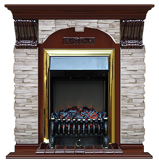 Камин Glenrich Арочный Fobos BR Мисхор №2 красное дерево