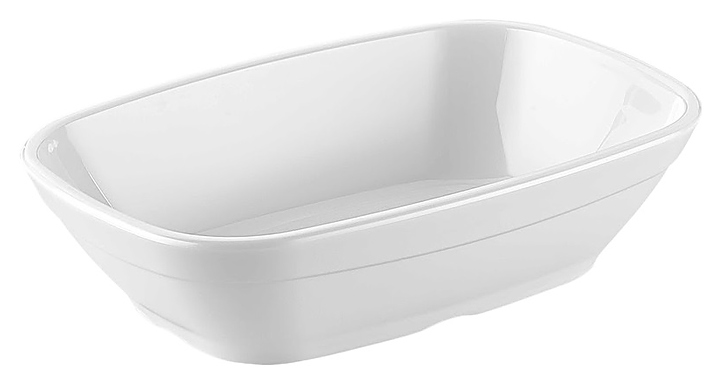 Салатник Gastroplast 80001 650 мл 20х14 см h=4,5 см (поликарбонат) белый