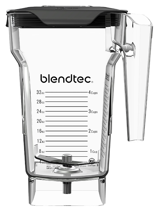 Набор из 2 стаканов Blendtec 2 Fourside Jar, Latching Lid, прозрачные, с защелкивающимися крышками