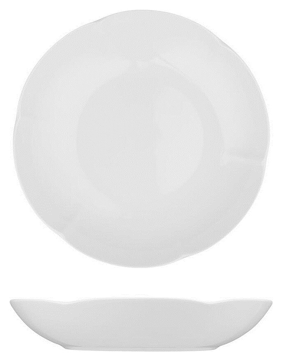 Салатник Noble Bella 401029 700 мл d=22 см h=4 см (фарфор) белый