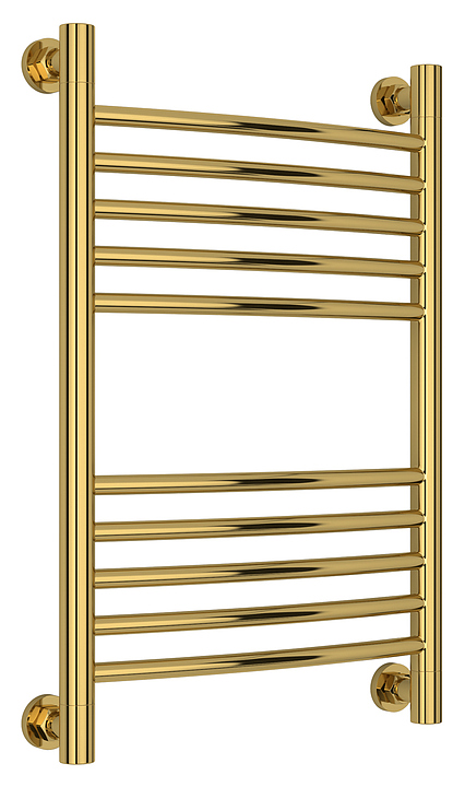 Полотенцесушитель водяной Сунержа Богема+ 60x40 см с выгнутой перемычкой, золото
