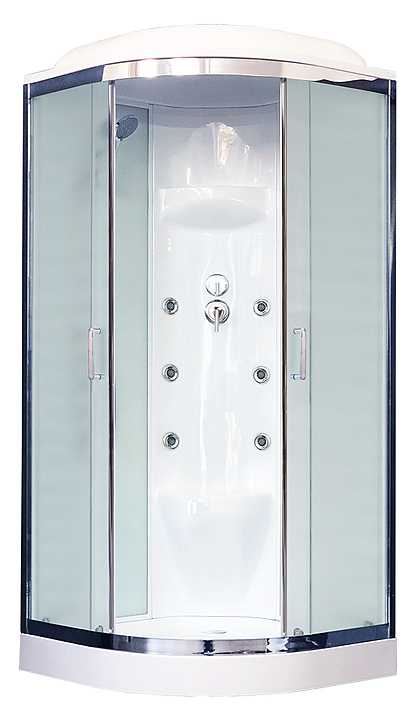 Душевая кабина с гидромассажем Royal Bath RB100HK7-WC-CH 100х100 см