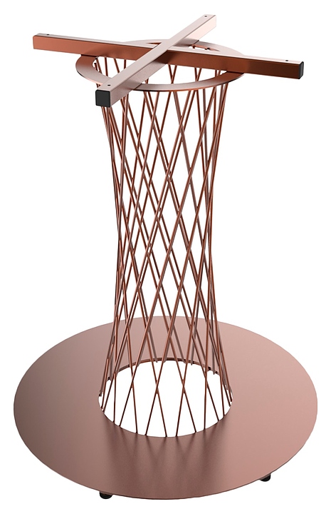 Подстолье Sheffilton SHT-TU3-1 (металл) медный металлик