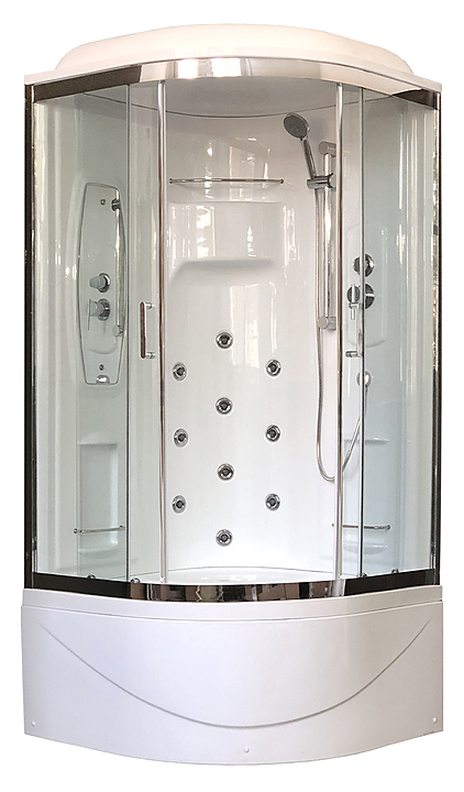 Душевая кабина с гидромассажем Royal Bath RB90NRW-T-CH 90х90 см