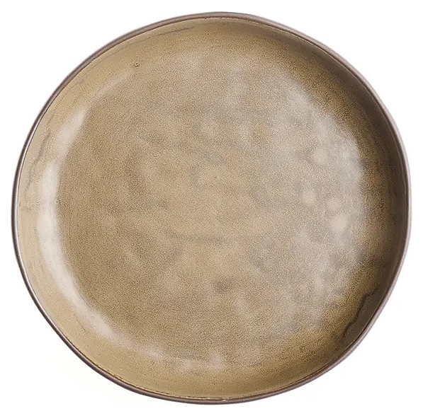 Тарелка Kunstwerk Grasp 20723/brown d=23 см h=3 см (керамика) коричневая