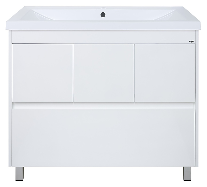 Тумба под раковину Misty Алиса-100 98х70,7 см, с 1 ящиком, белая