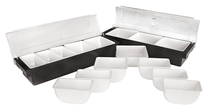 Контейнер для фруктов и специй P.L. Proff Cuisine JD-B4B 49,4х15,5х10 см 4 отделения (пластик)