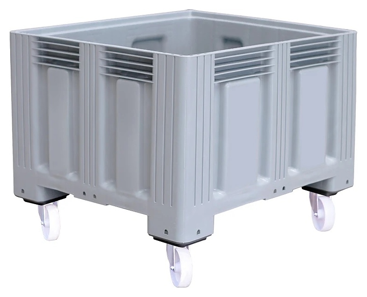 Контейнер ТАРА.РУ TR-Box 1210 SW (758) 1200х1000х918 мм (сплошной на колесах) серый