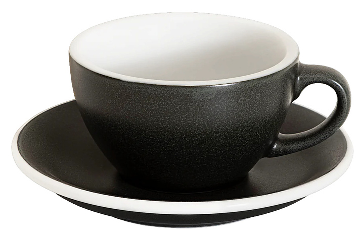 Кофейная пара Loveramics Egg Cappuccino C088-175BAN/195BAN 200 мл, антрацит (anthracite)
