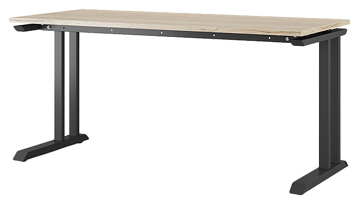 Стол офисный КОБОР L1-140/60 black/natural