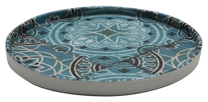 Тарелка P.L. Proff Cuisine JW35011-TAI Damask Blue 27,3х2 см (меламин) круглая с бортом