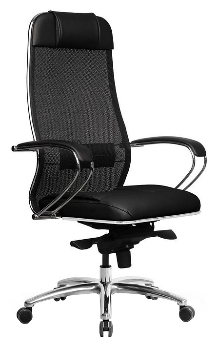 Кресло Метта Samurai SL-1.04 MPES, черное плюс