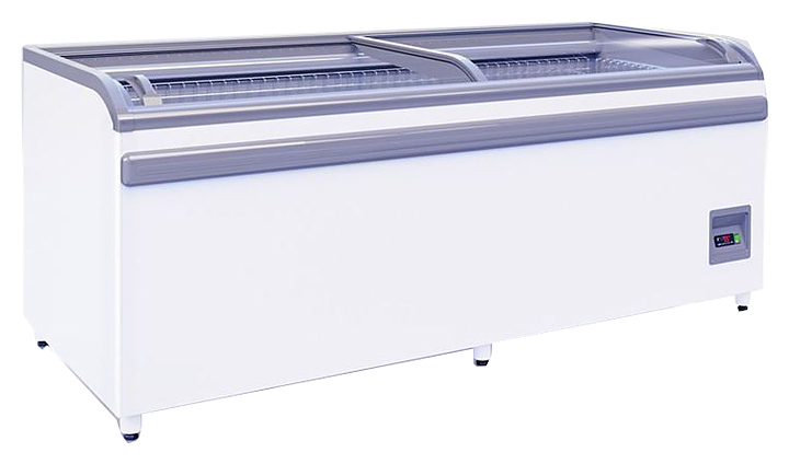 Ларь-бонета ITALFROST (CRYSPI) ЛБ М 1850 серый верх. бампер