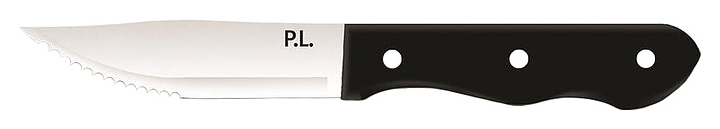 Нож для стейка P.L. Proff Cuisine Pro Line 81222416 l=25,3 см (нерж. сталь) с черной рукояткой (пластик)
