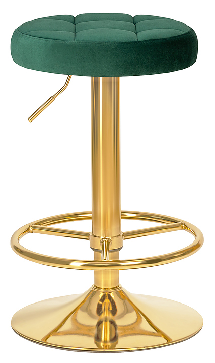 Табурет барный DOBRIN 5008-LM BRUNO GOLD (зеленый)