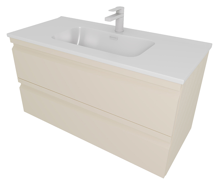 Тумба под раковину Aquatek Вега AQ77100-LC 100 см, капучино светлый