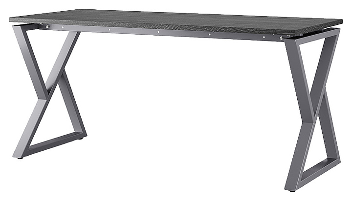 Стол офисный КОБОР W-180/80 graphite/glazed