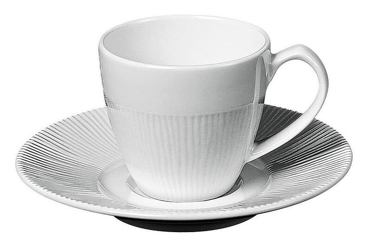 Кофейная пара Noble Neo Silk 306607А 85 мл белый