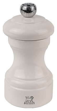 Мельница для перца Peugeot Bistro 40840, 100 мм, дерево / металлический измельчитель, слоновая кость глянцевая