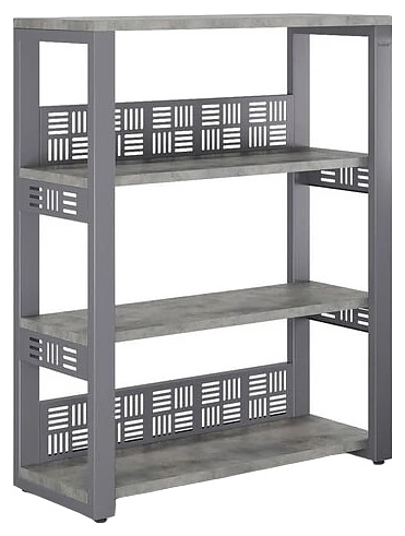 Стеллаж открытый КОБОР ST3-80/36 graphite/chicago