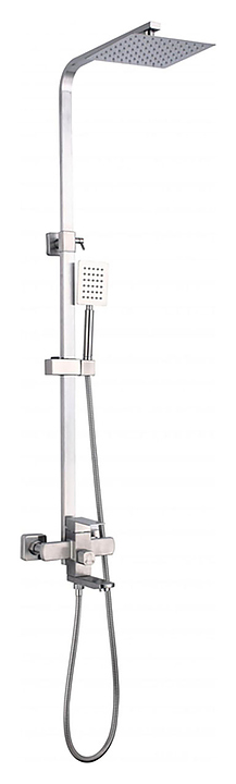 Стойка душевая Fmark FS8145 короткий излив, сатин