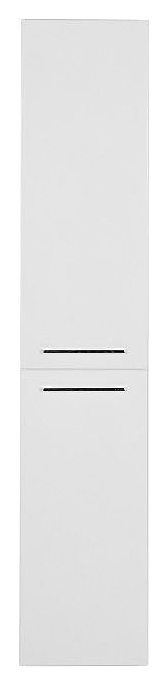 Шкаф-пенал De Aqua Тока 1 БК 35 L 35х176 см с бельевой корзиной, левый, белый