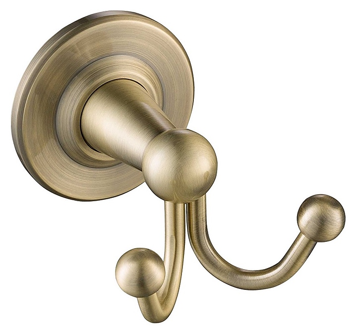 Крючок двойной TIMO Nelson 160012/02 антик