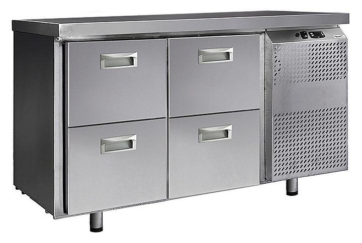 Стол морозильный Finist НХС-700-0/4 без борта (боковой холодильный агрегат)