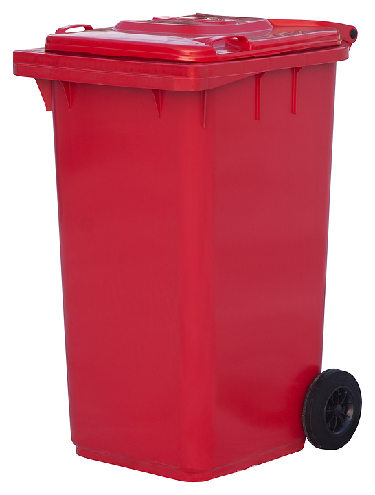 Контейнер для мусора ТАРА.РУ МКТ 240 красный